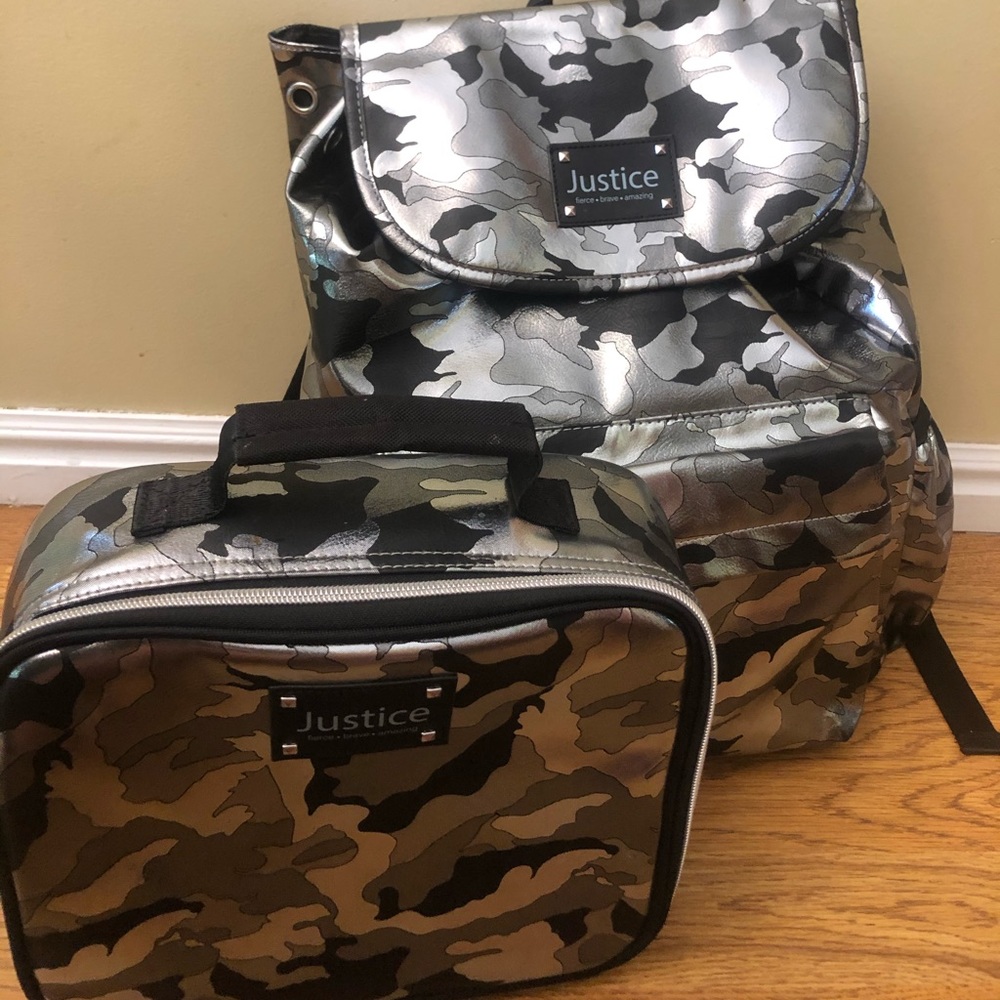 Justice Backpack and Lunchbox